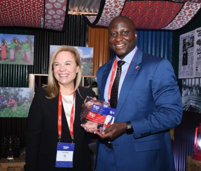 Luisa Ortega, President of the Africa Operating Unit for The Coca‑Cola Company and Alfred Olajide, Coca-Cola Vice-President for East and Central Africa at the AmCham Business Summit, 2024